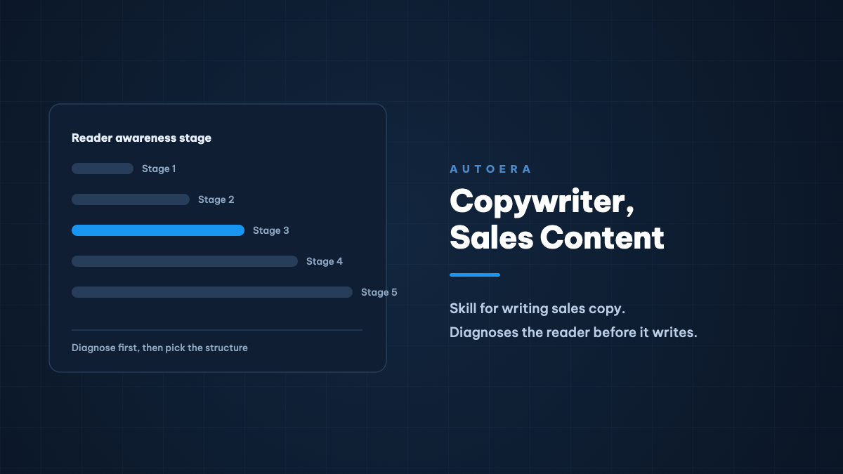 Autoera Copywriter, Sales Content