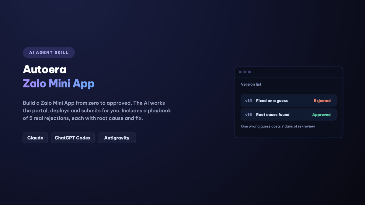 Autoera Zalo Mini App